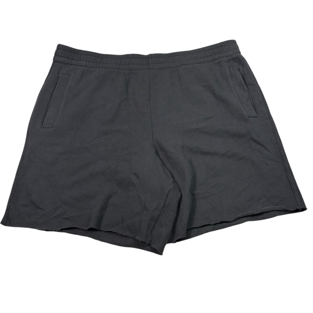 Aerie Dark Gray Fleece Cutoff Relaxed Fit Sweat Shorts XXL 2XL Lounge NWT NEW